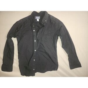The Childrens Place Black 10/12 Black Button Up